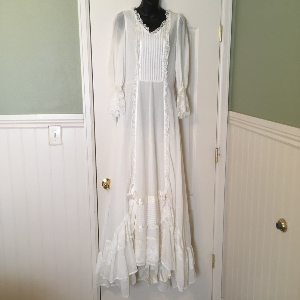 70s Gunne Sax Style Wedding Dress